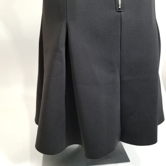 Allen B Schwartz Skater Skirt XL Black Twirl Flow Zipper Gothic Punk Alt Cosplay - Picture 8 of 11